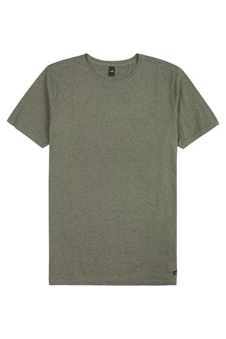 WOODS | CREW NECK T-SHIRT ARMY GREEN MELANGE by WAHTS