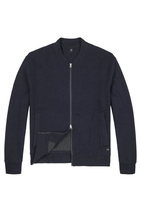 JENSEN | COTTON CASHMERE BOMBER JACKET DARK NAVY by WAHTS