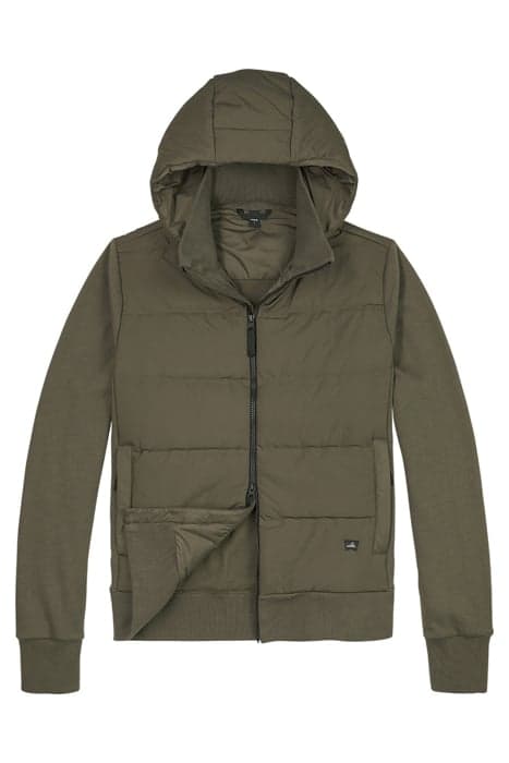 SOREN | PUFFER SWEAT JACKET DARK KHAKI by WAHTS