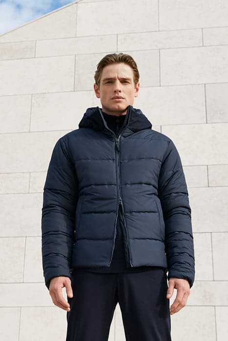 SETH | TECH NYLON PUFFER JACKET DARK NAVY by WAHTS