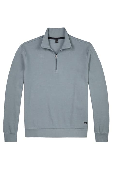 CONNELL | DOUBLE FACE PIQUÉ ZIP-UP CHALK BLUE by WAHTS