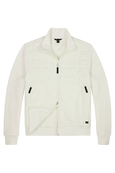 GRIFFIN | QUILTED SWEAT JACKET RETRO WHITE by WAHTS