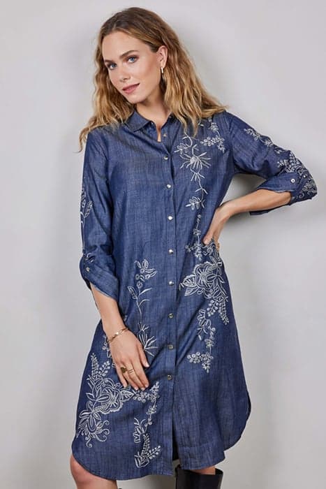 DENIM TUNIC CENTREPIECE EMBRO DENIM WITH CENTREPIECE EMBRO by DIDI