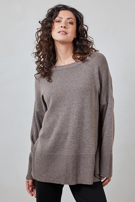 PULLOVER SOLE CASHMERE LIGHT SAND MELANGE by DIDI