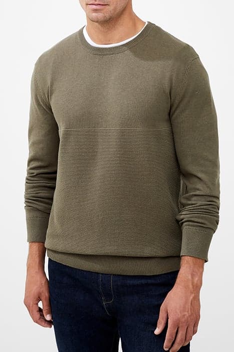 ENGINEERED OTTOMAN JUMPER GREEN by French Connection