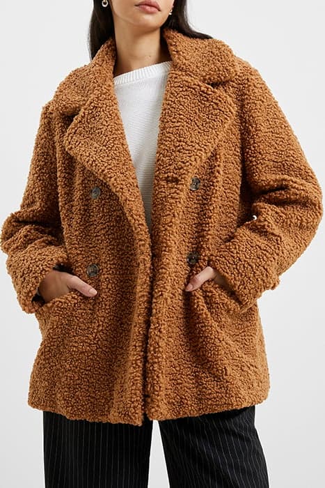 IREN BORG PEACOAT BROWN by French Connection