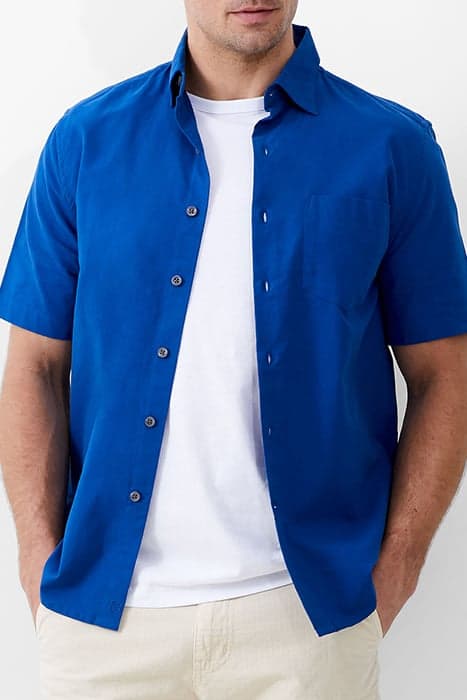 SHORT SLEEVE OXFORD SHIRT BLUE by French Connection