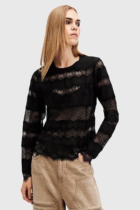 TIFF TOP BLACK by AllSaints