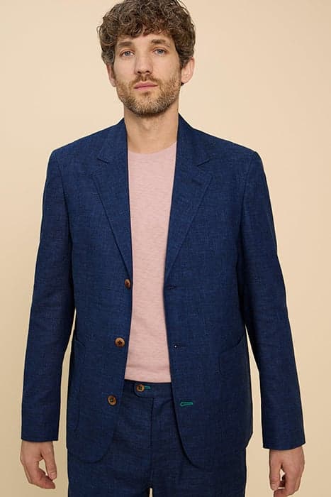 LINEN BLEND BLAZER DARK NAVY by White Stuff