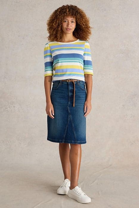 SCARLETT DENIM SKIRT MID DENIM by White Stuff