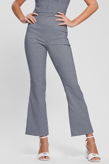 NEW ORNELLA PANT BLUE CAVE AND WHITE by GUESS ECO