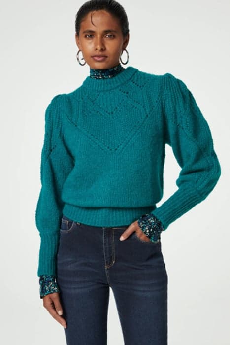 CATHY PULLOVER KEEP IT TEAL by Fabienne Chapot