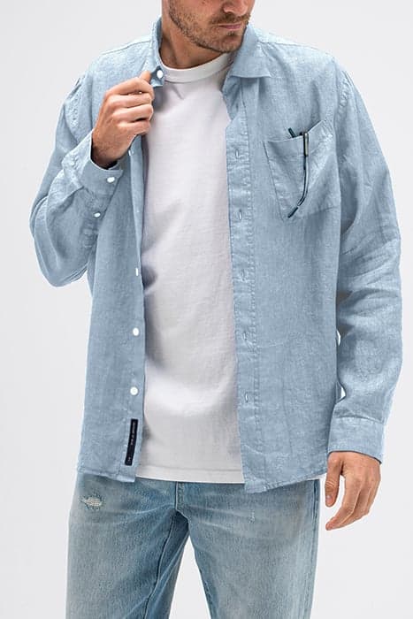 ROB LINEN SHIRT HORIZON BLUE by Butcher of Blue