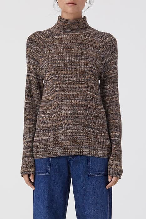 RIB TURTLENECK KNITS BLUE HEATHER by Closed