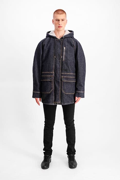 KEVIN LOOSE RAW UNISEX DENIM JACKET RAW by BALR.