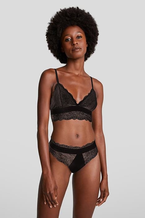 TAILORED LACE BRA BLACK by KARL LAGERFELD