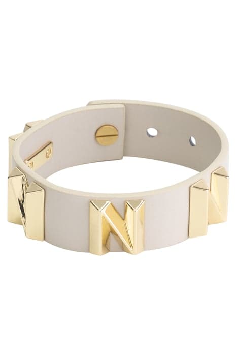 N STUD BRACELET CREAM by NIKKIE