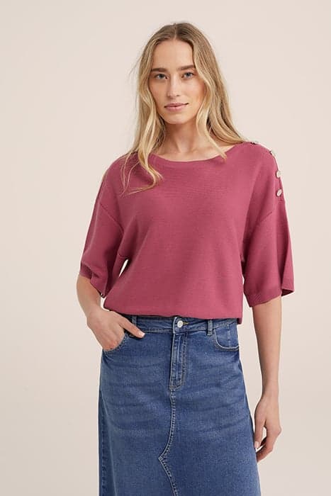 KNITTED PULLOVER OLD ROSE by WE Fashion