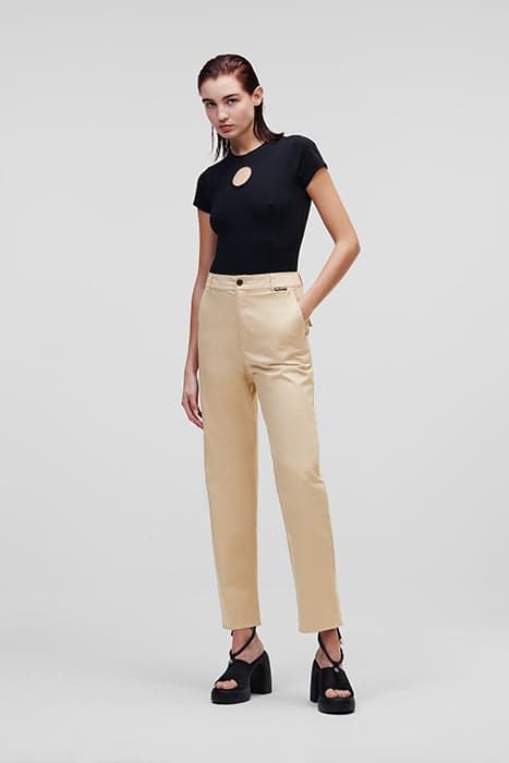 CHINO PANTS WARM SAND by KARL LAGERFELD